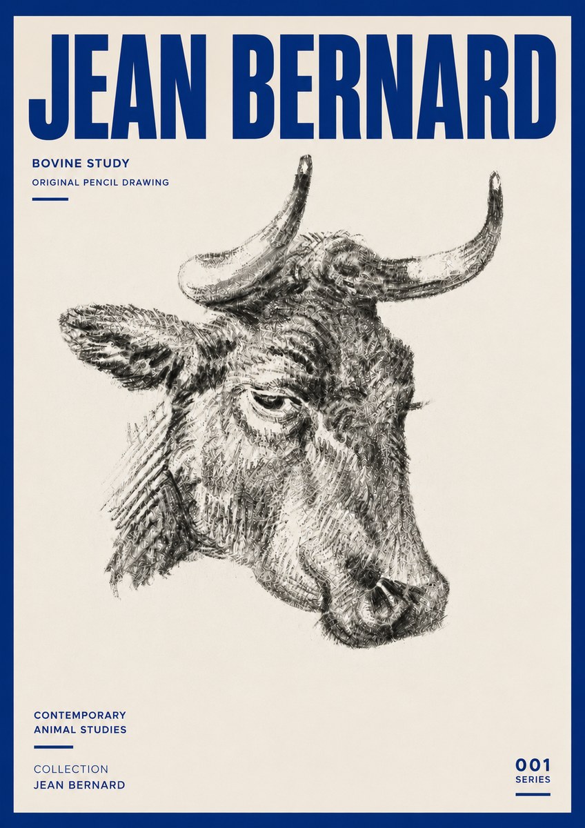 Jean Bernard Bovine Study I No5 - Póster