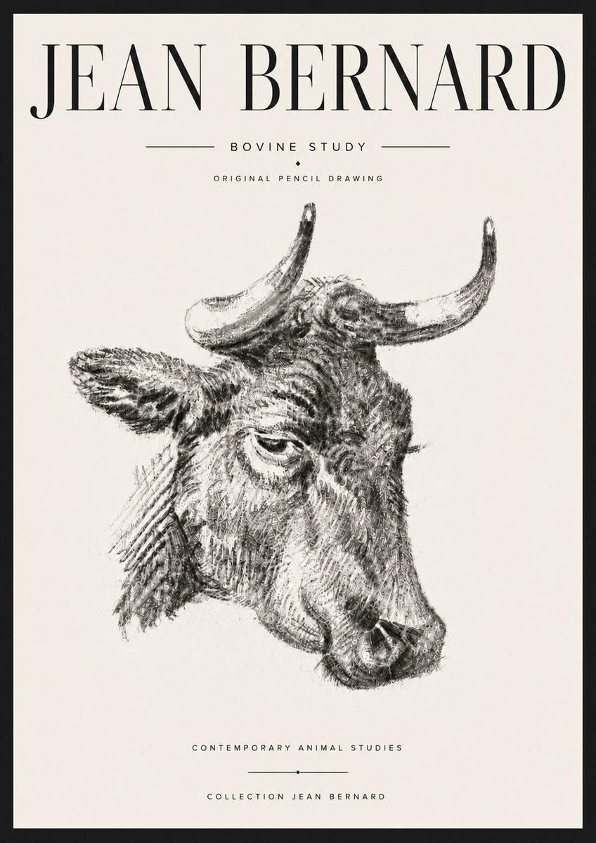 Jean Bernard Bovine Study I No6 - Póster