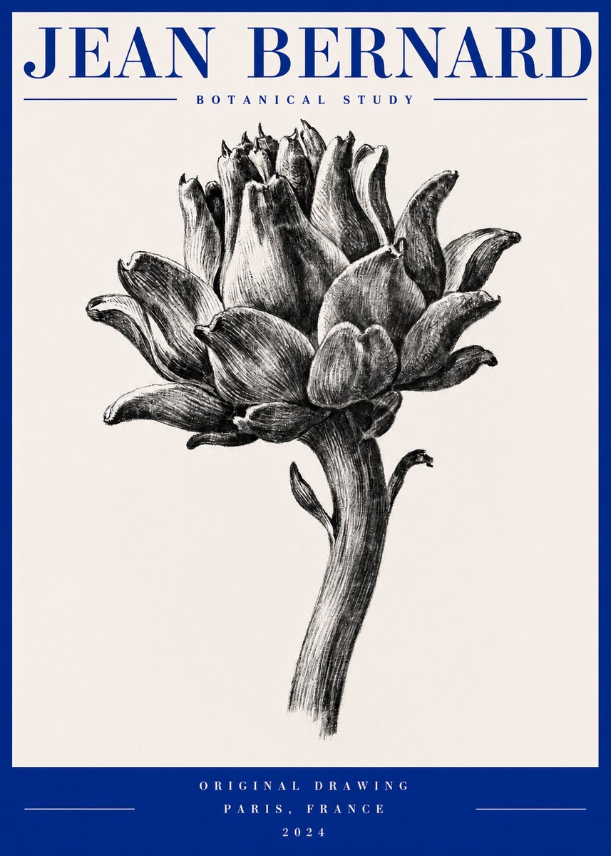 Jean Bernard Botanical Study No2 - Póster