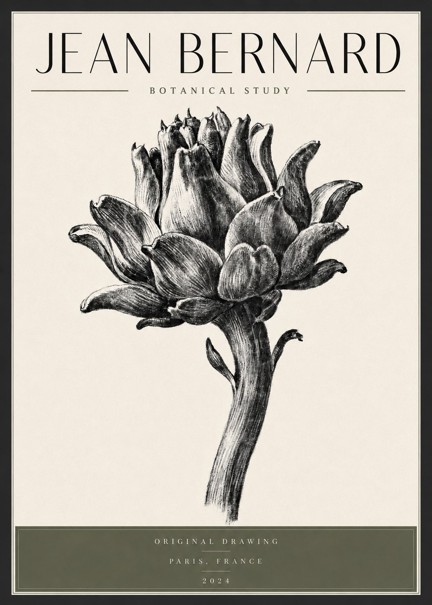 Jean Bernard Botanical Study No3 - Póster