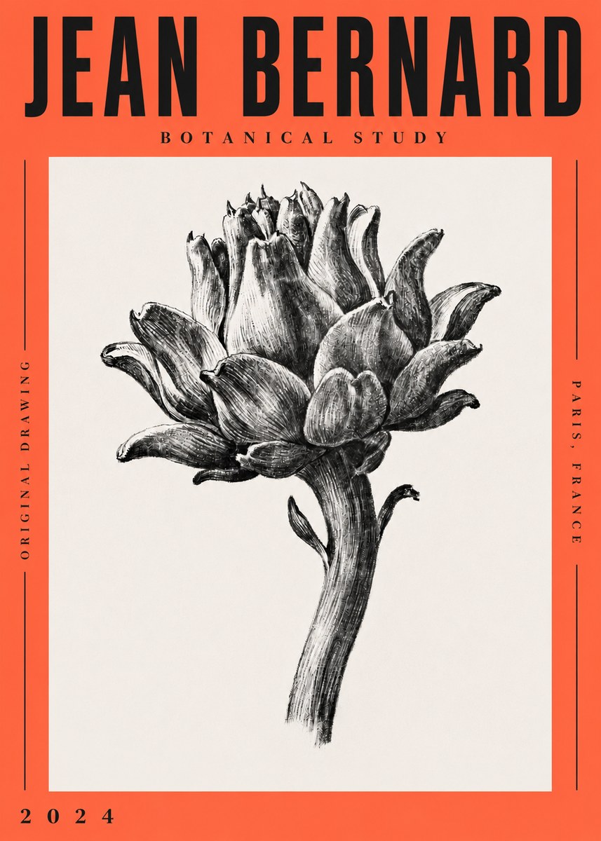 Jean Bernard Botanical Study No4 - Póster