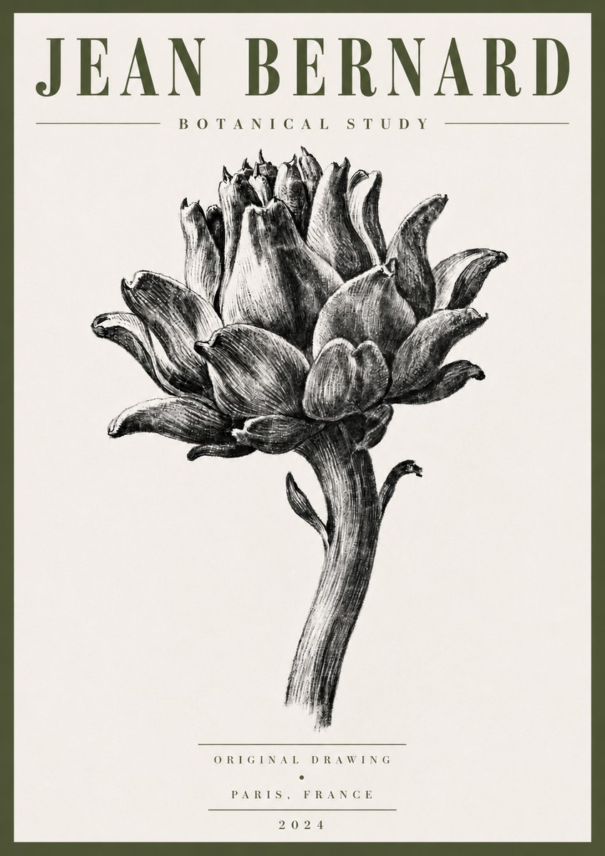 Jean Bernard Botanical Study No5 - Póster
