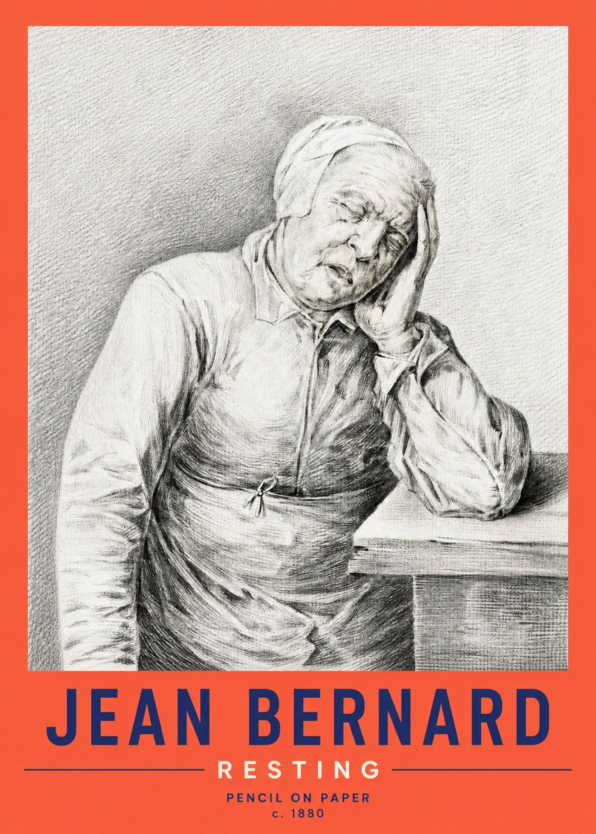 Jean Bernard Resting No2 - Póster