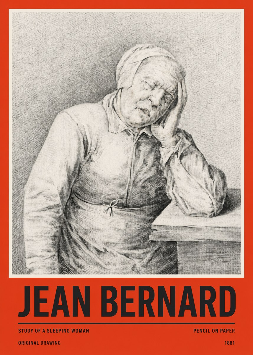Jean Bernard Resting No5 - Póster