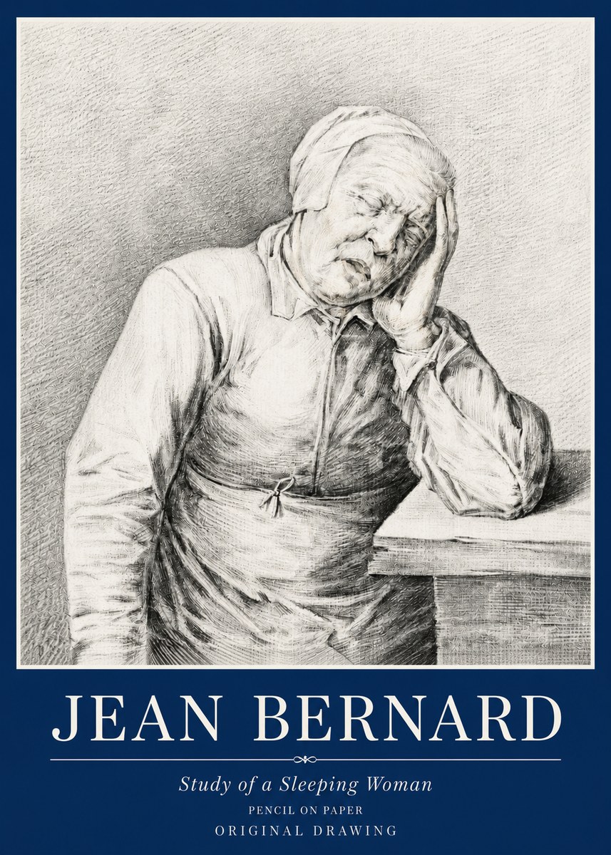 Jean Bernard Resting No6 - Póster