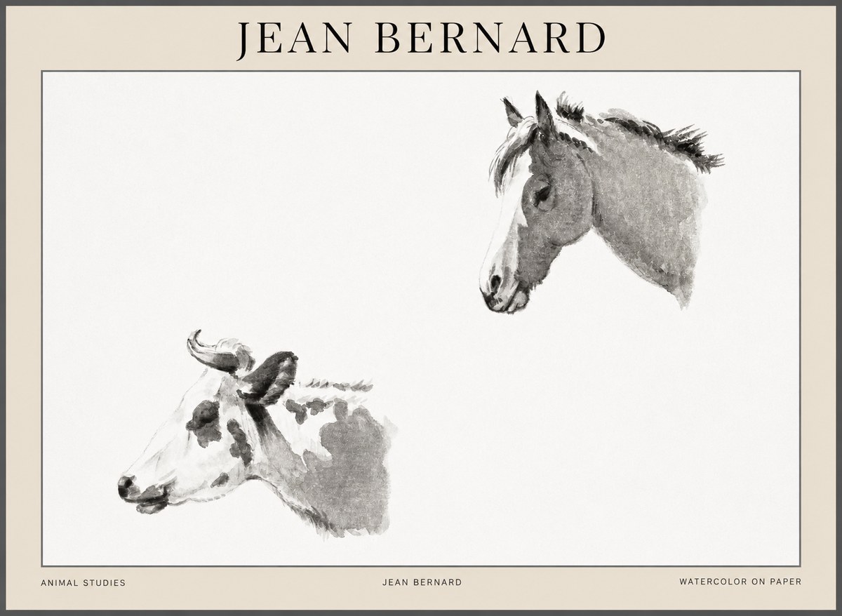 Jean Bernard Animal Studies No1 - Póster