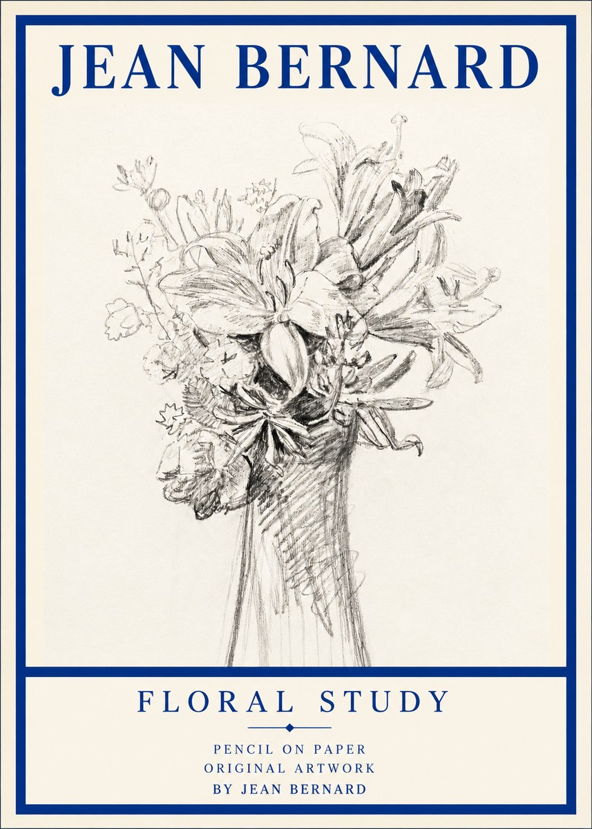 Jean Bernard Bouquet of Lilies No3 - Póster