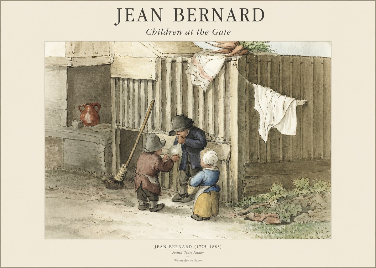 Jean Bernard Children at the Gate No1 - Póster