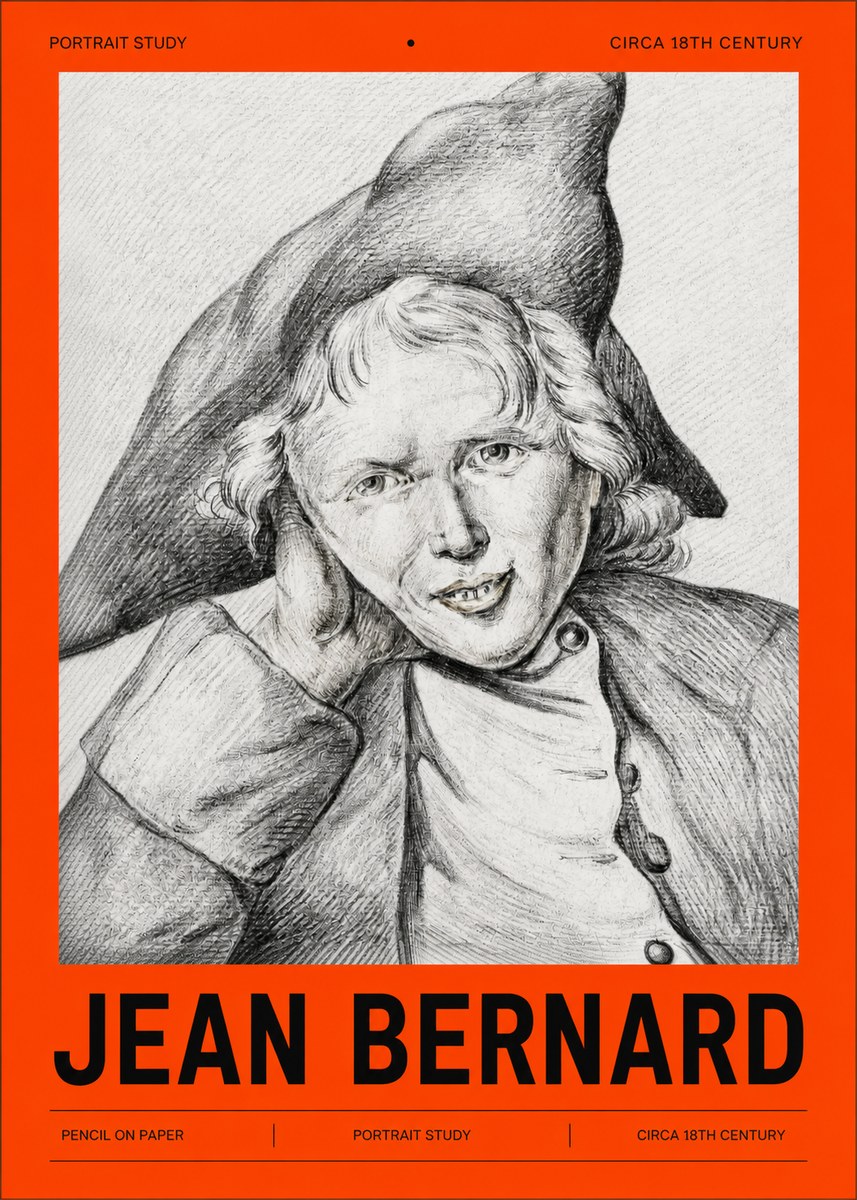 Jean Bernard Portrait Study VII No2 - Póster