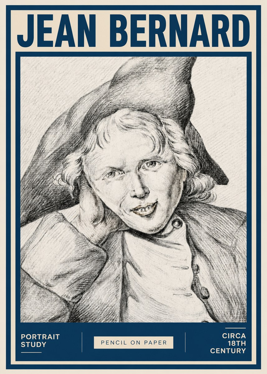 Jean Bernard Portrait Study VII No3 - Póster