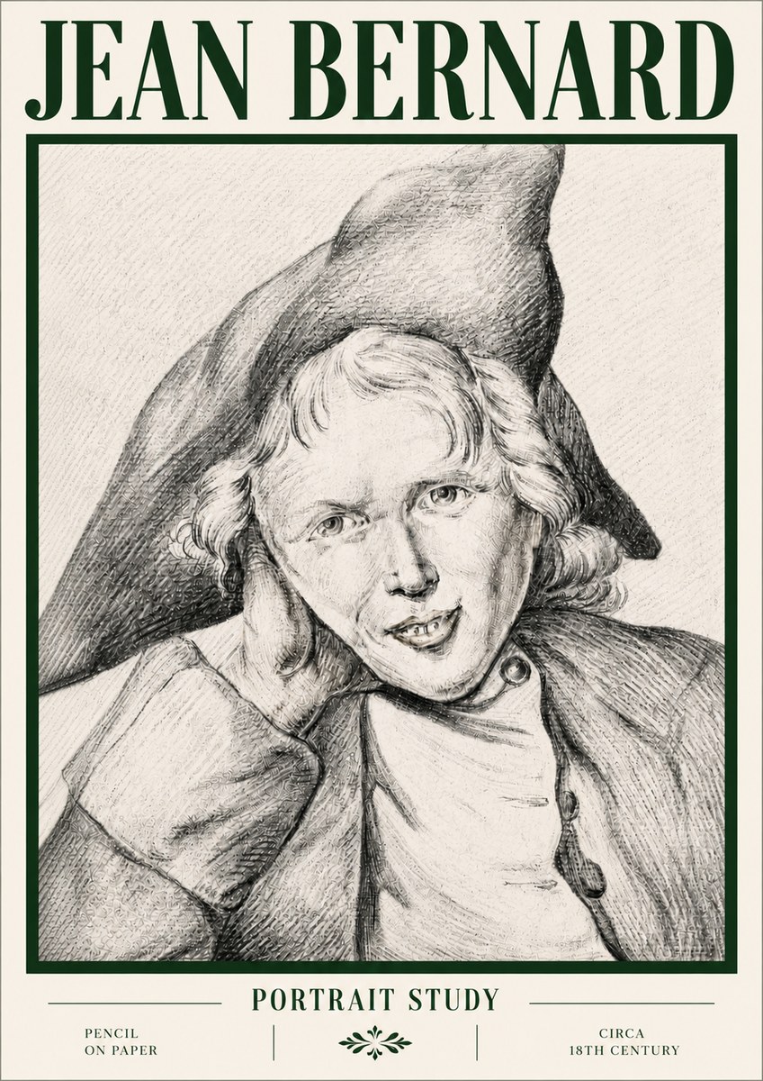 Jean Bernard Portrait Study VII No4 - Póster