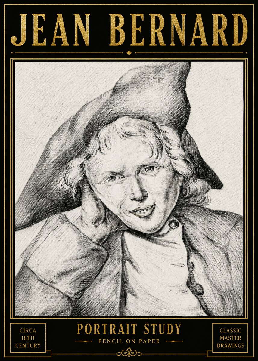 Jean Bernard Portrait Study VII No6 - Póster