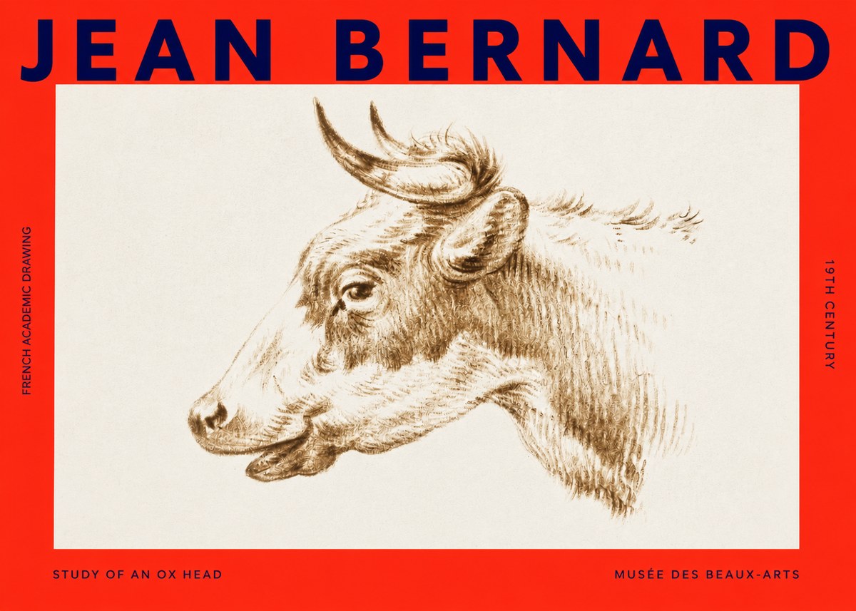 Jean Bernard Bovine Study II No4 - Póster