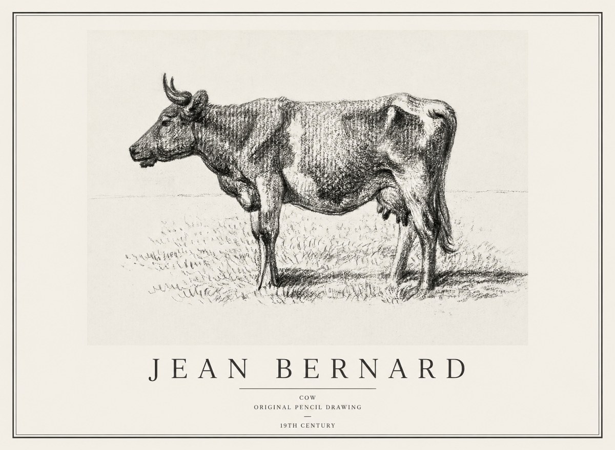 Jean Bernard Cow I No1 - Póster