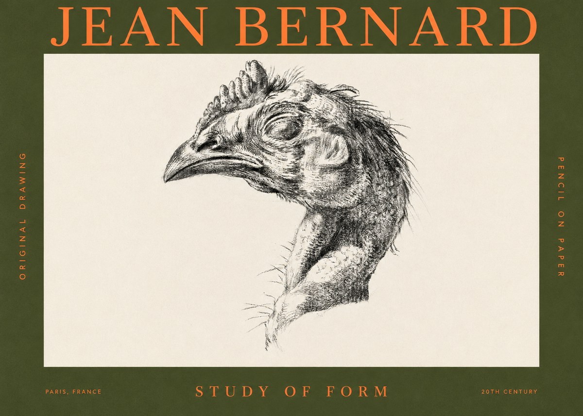 Jean Bernard Study of Form II No2 - Póster
