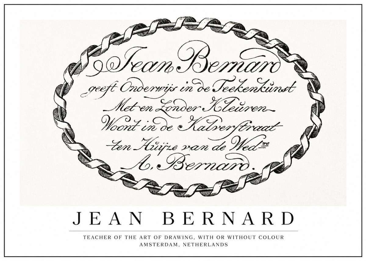 Jean Bernard Jean Bernard - Teacher of the Art of Drawing No1 - Póster