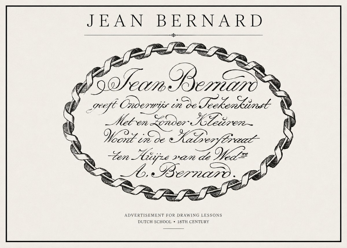 Jean Bernard Jean Bernard - Teacher of the Art of Drawing No2 - Póster