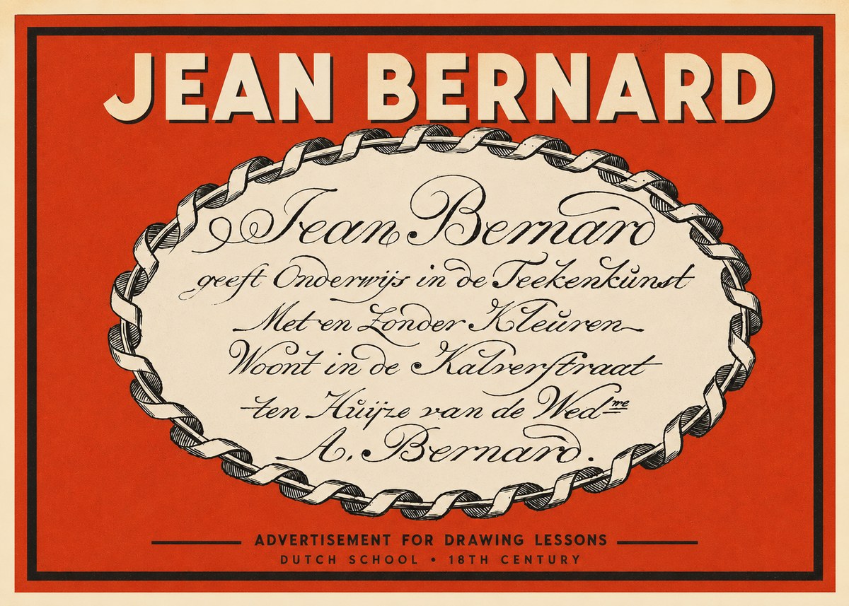 Jean Bernard Jean Bernard - Teacher of the Art of Drawing No3 - Póster