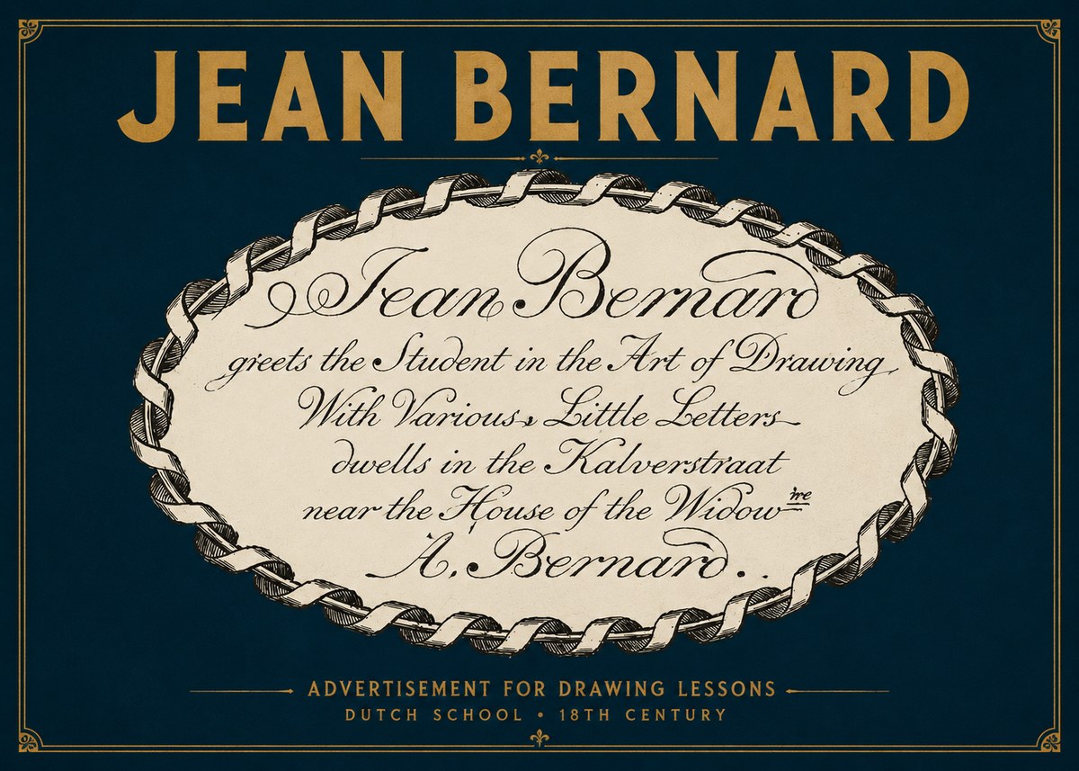 Jean Bernard Jean Bernard - Teacher of the Art of Drawing No4 - Póster