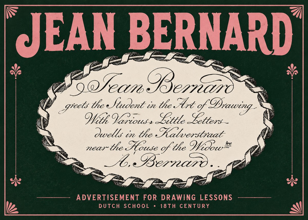 Jean Bernard Jean Bernard - Teacher of the Art of Drawing No5 - Póster