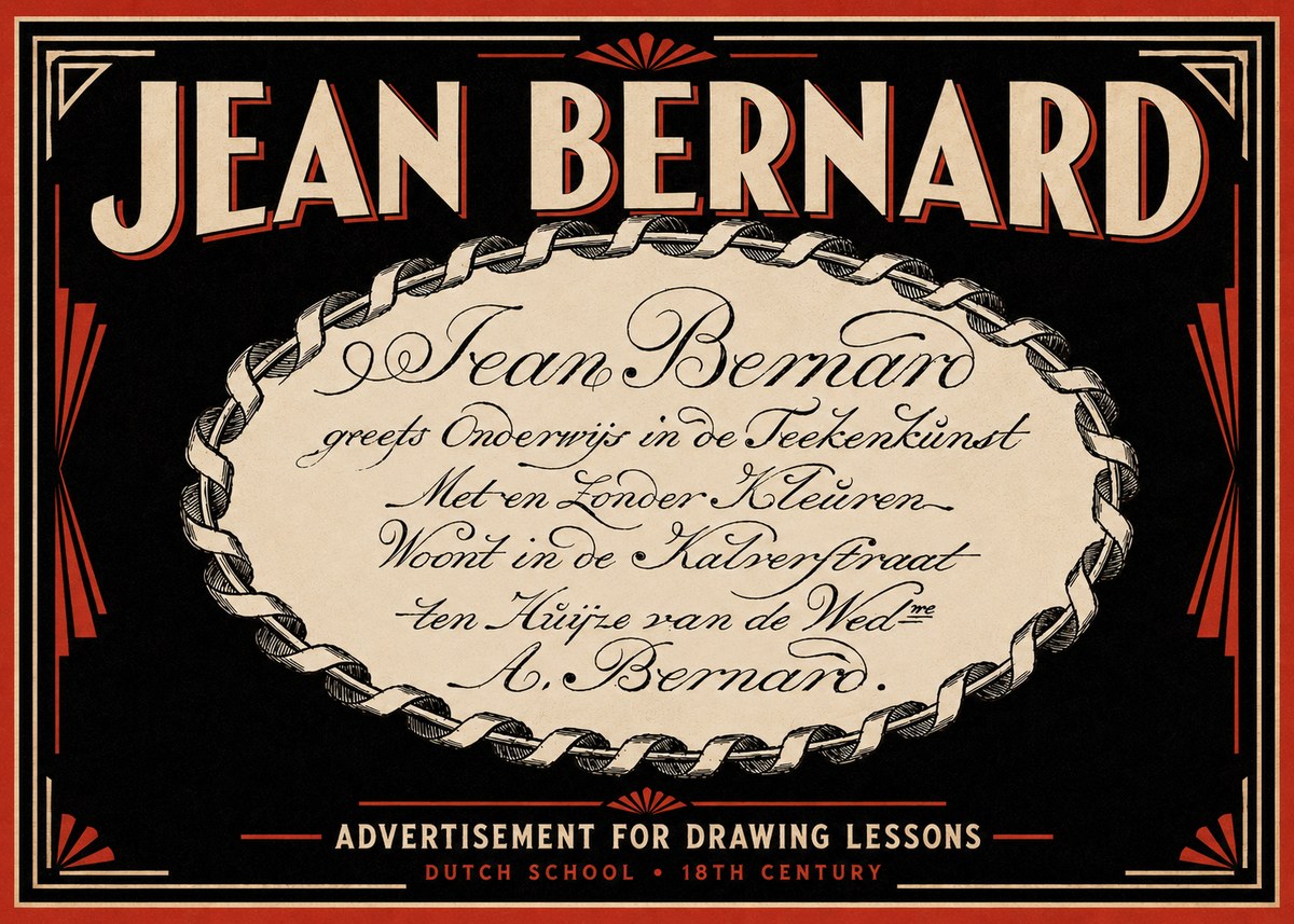 Jean Bernard Jean Bernard - Teacher of the Art of Drawing No6 - Póster