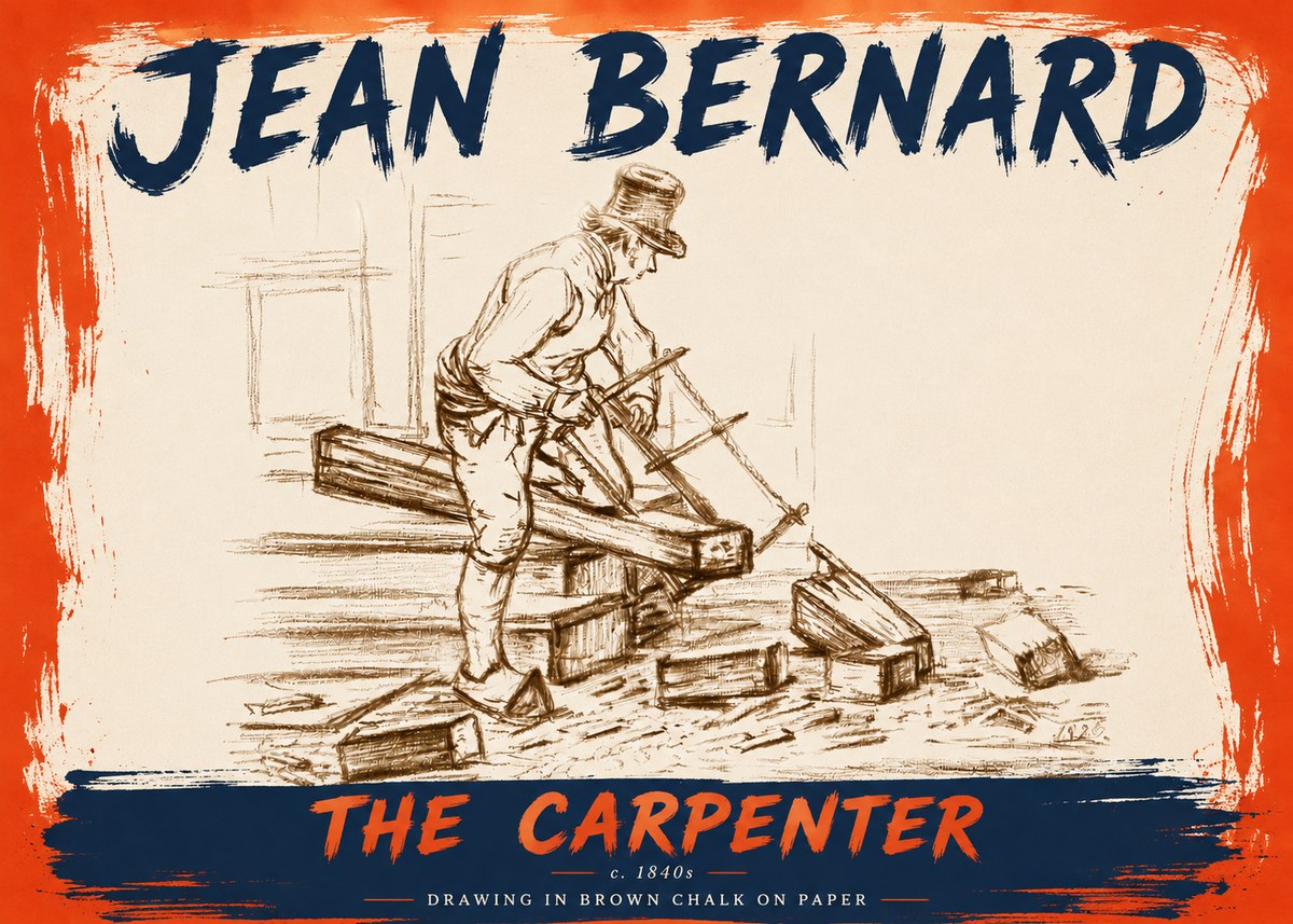 Jean Bernard The Carpenter No6 - Póster