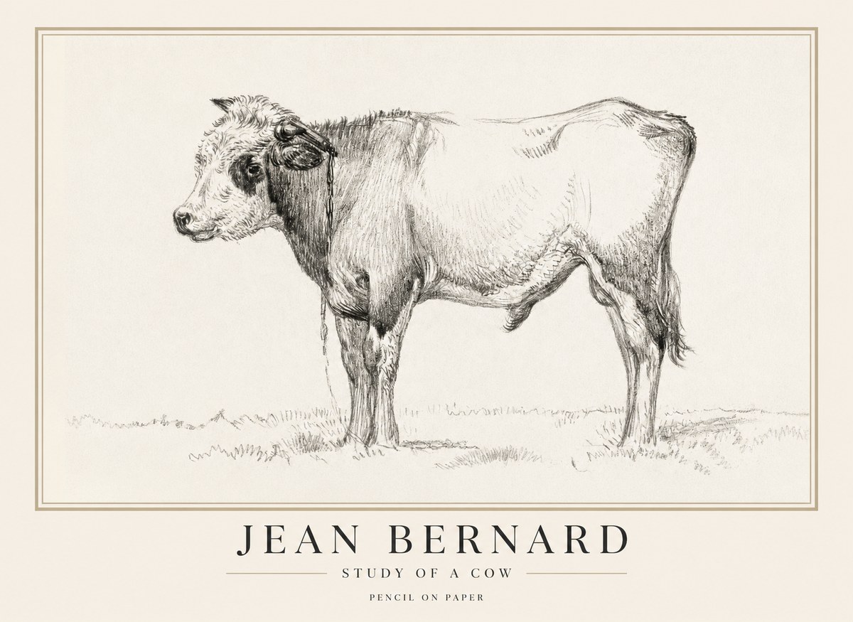 Jean Bernard The Young Bull No5 - Póster