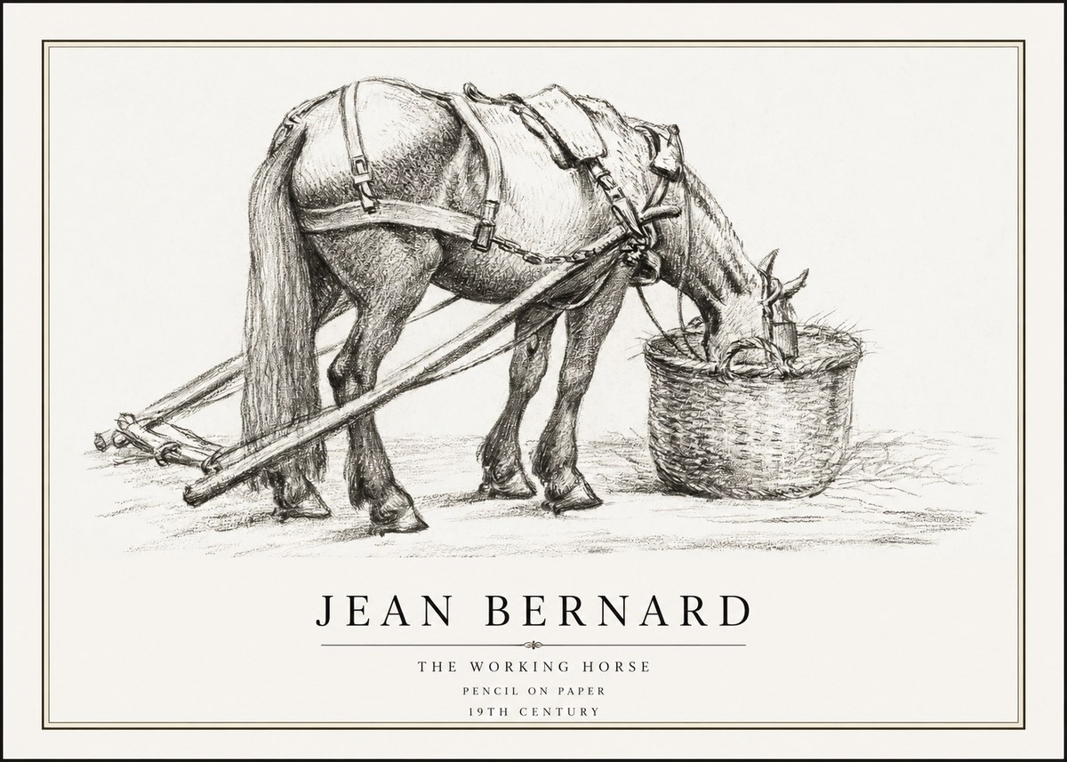 Jean Bernard The Working Horse No1 - Póster