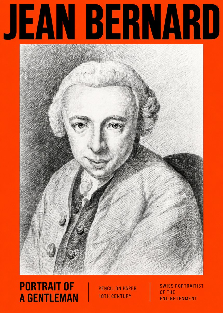 Jean Bernard Portrait of a Gentleman I No2 - Póster