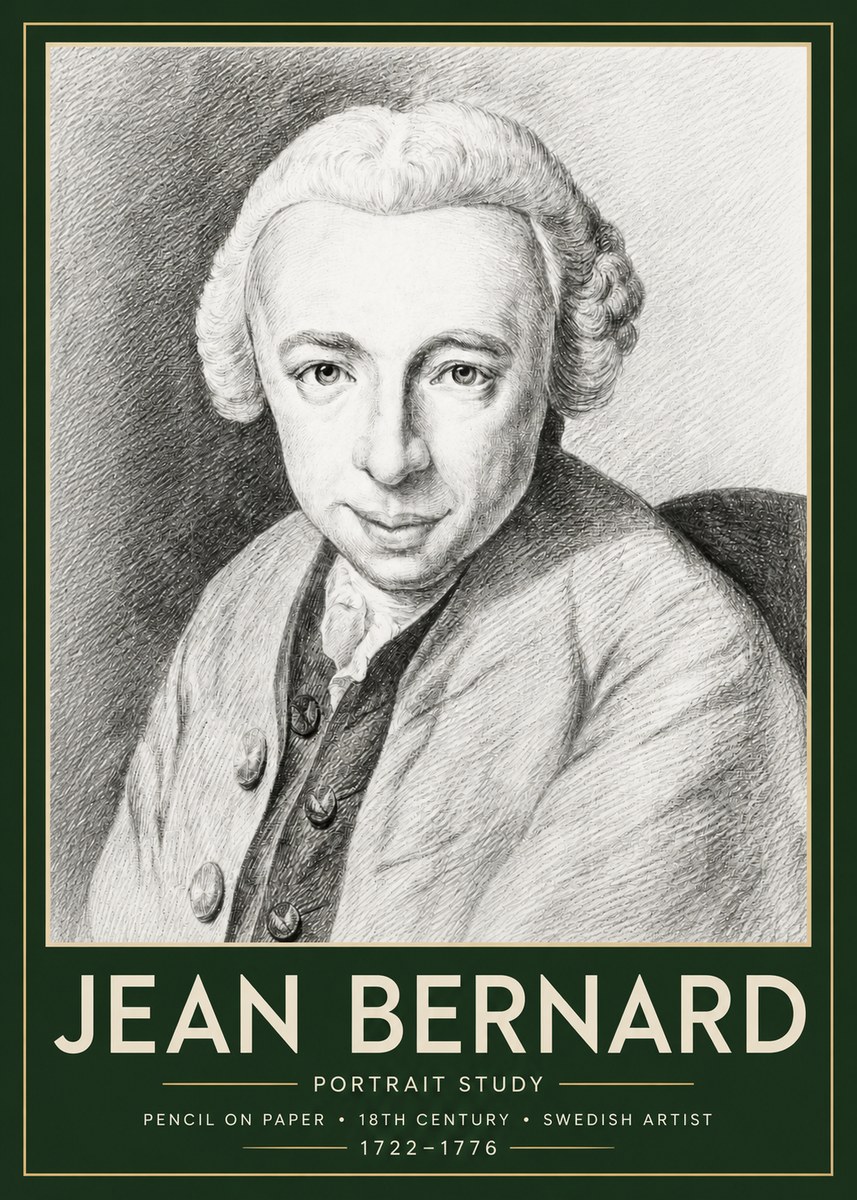 Jean Bernard Portrait of a Gentleman I No6 - Póster