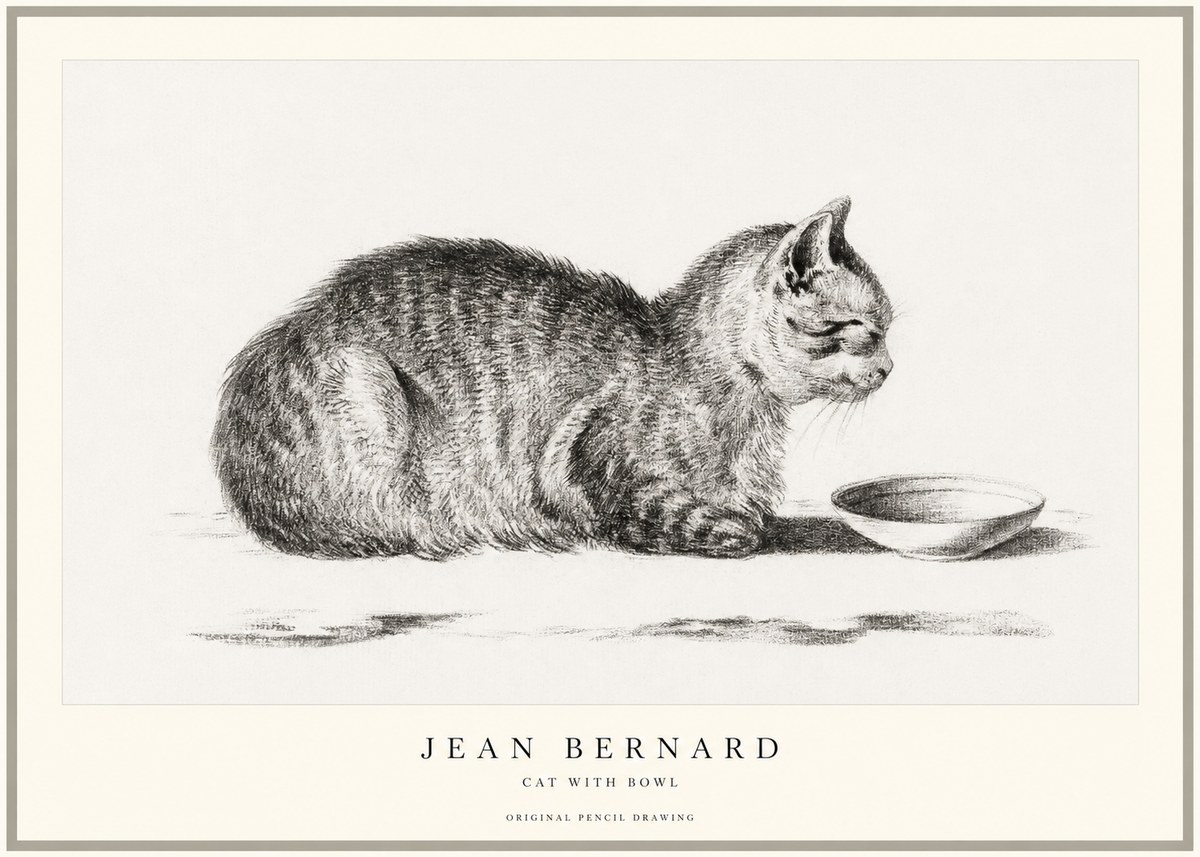 Jean Bernard The Cat No2 - Póster