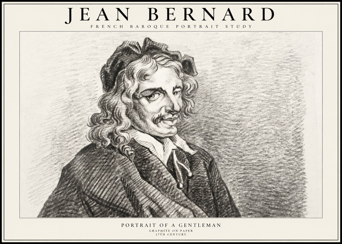 Jean Bernard Portrait of a Gentleman II No2 - Póster
