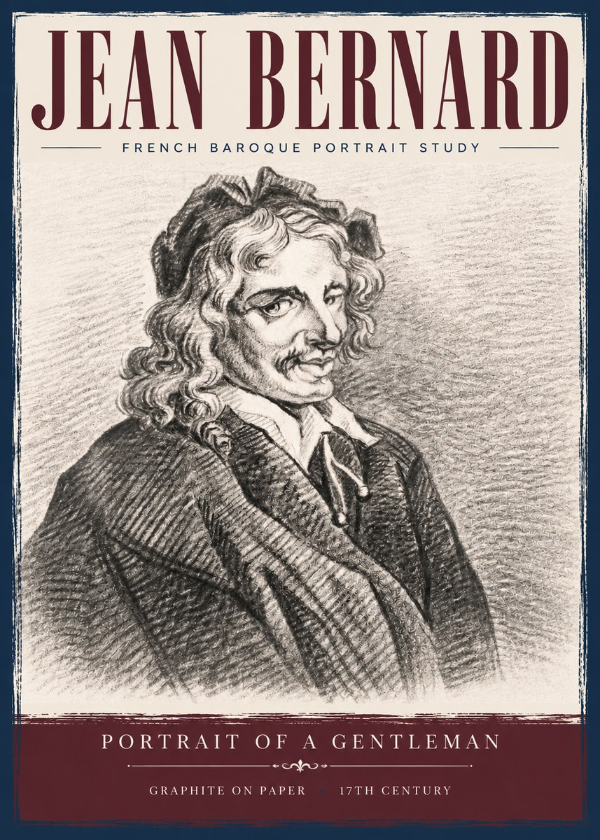 Jean Bernard Portrait of a Gentleman II No5 - Póster