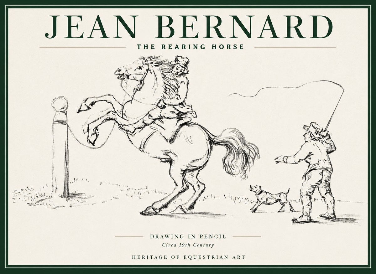 Jean Bernard The Rearing Horse I No2 - Póster