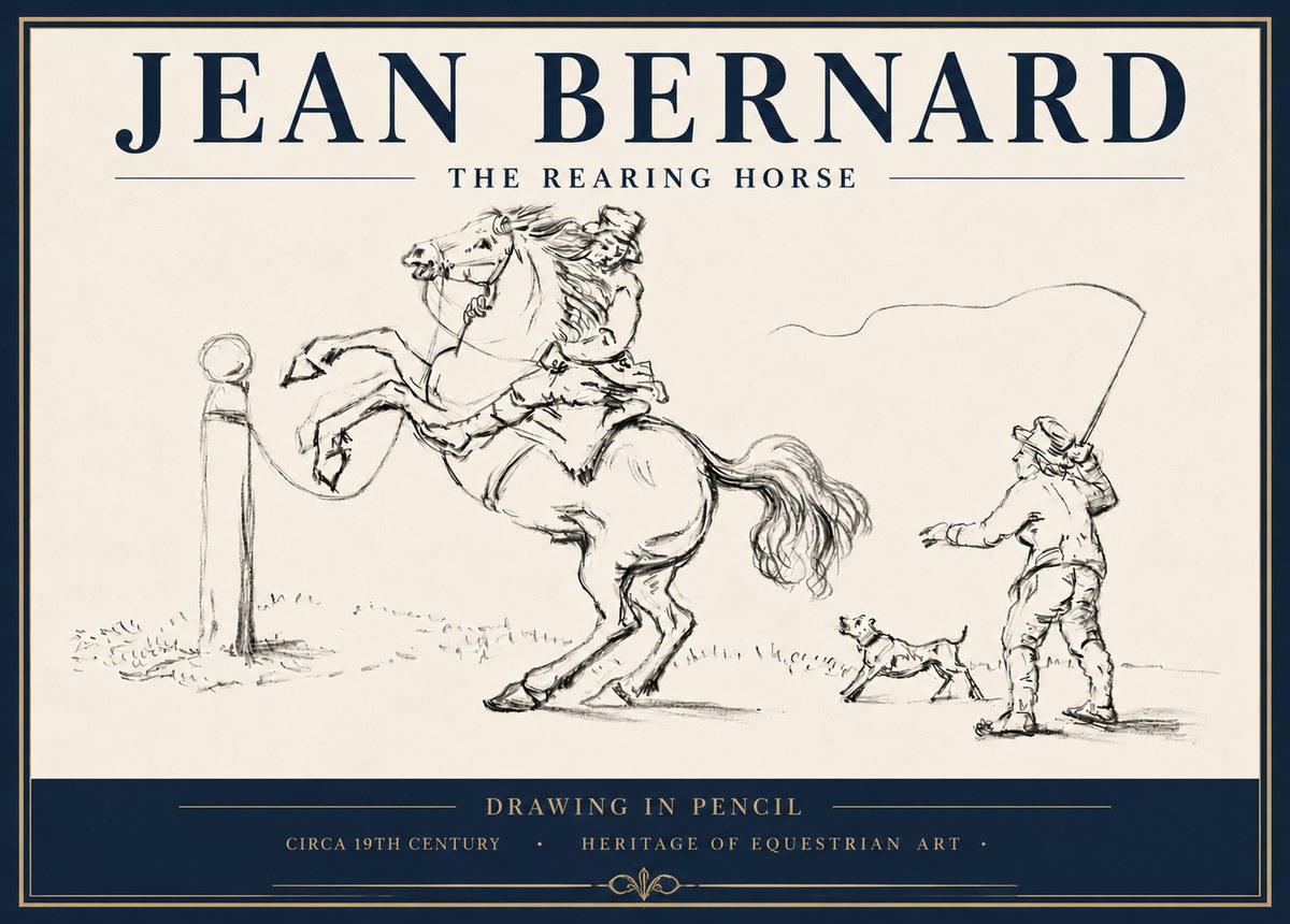 Jean Bernard The Rearing Horse I No5 - Póster