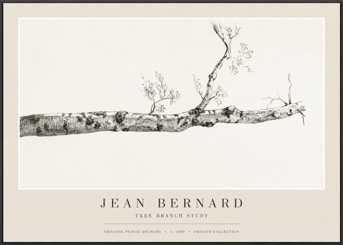 Jean Bernard Tree Branch Study No1 - Póster