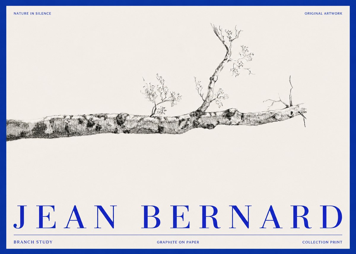 Jean Bernard Tree Branch Study No3 - Póster