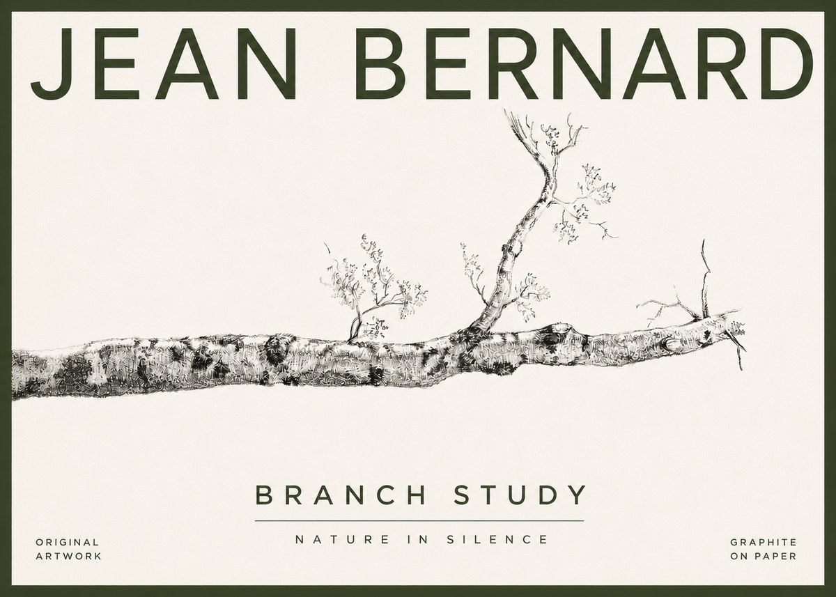Jean Bernard Tree Branch Study No4 - Póster