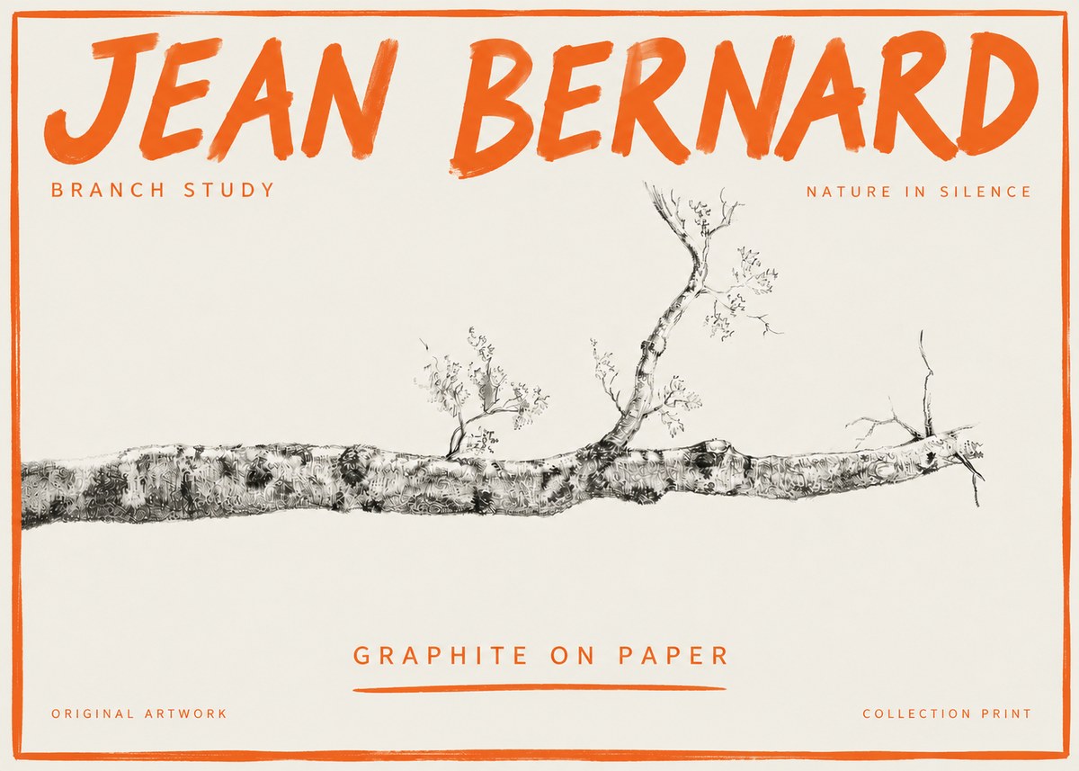 Jean Bernard Tree Branch Study No5 - Póster