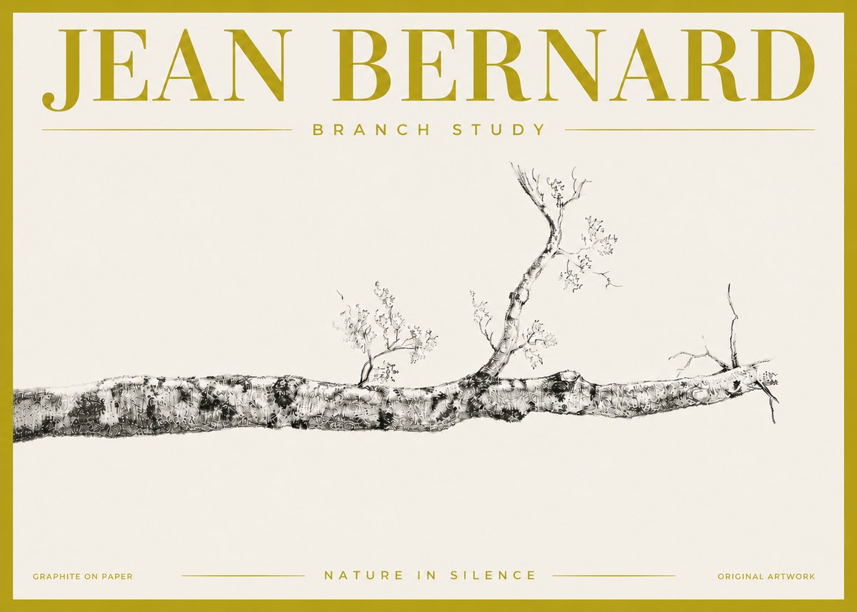 Jean Bernard Tree Branch Study No6 - Póster