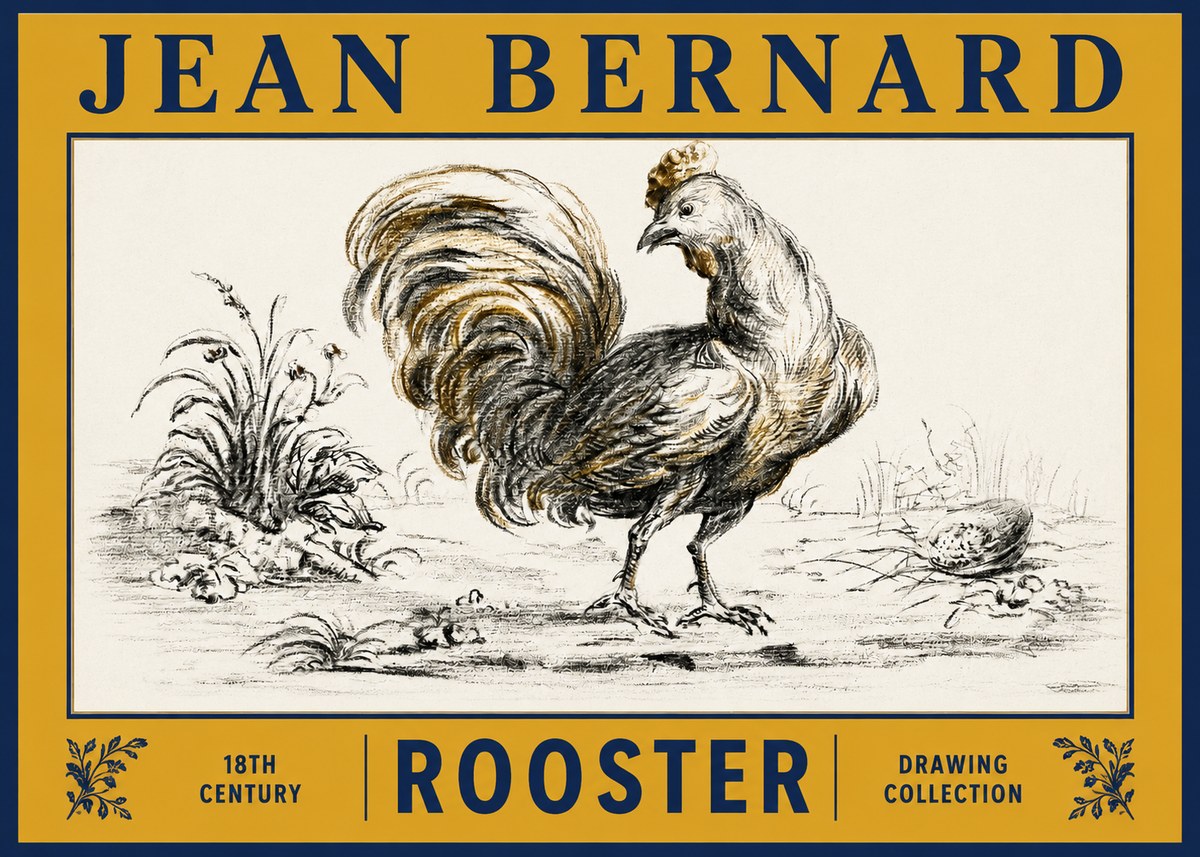 Jean Bernard Rooster No2 - Póster