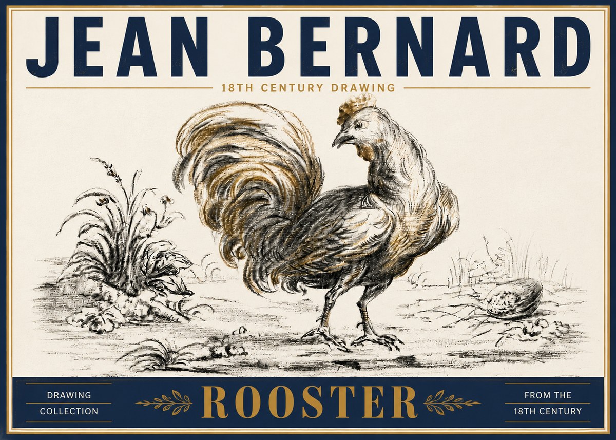 Jean Bernard Rooster No6 - Póster