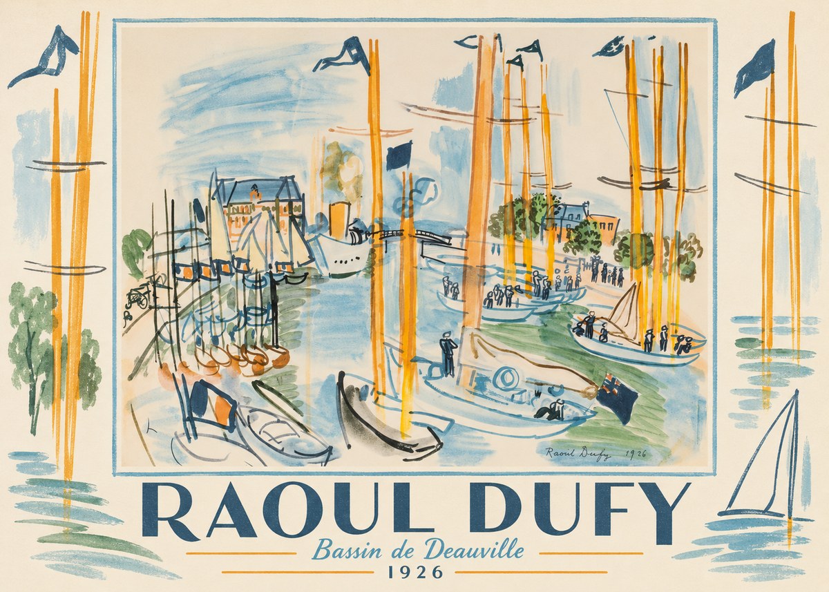 Raoul Dufy Bassin De Deauville No1 - Póster