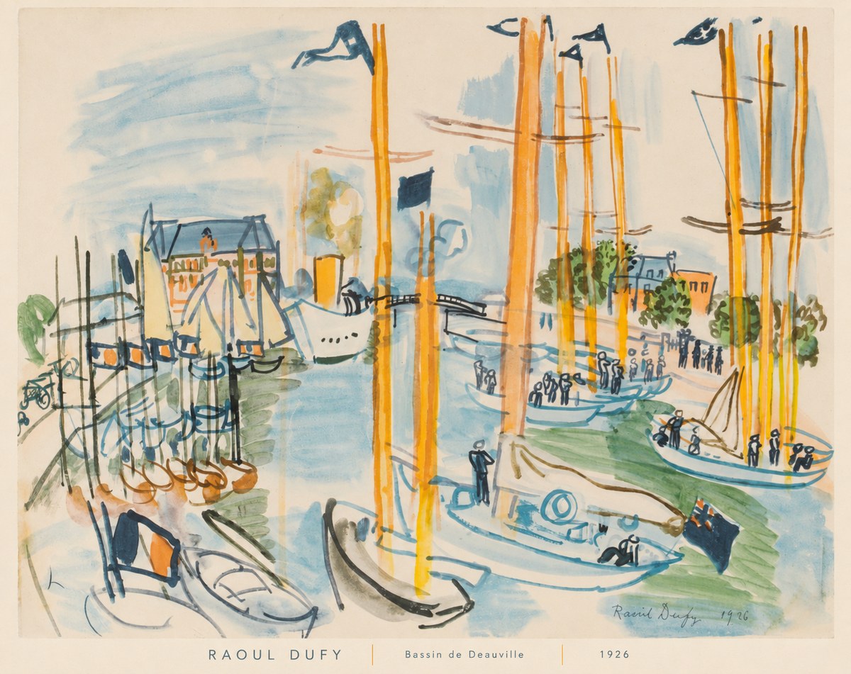 Raoul Dufy Bassin De Deauville No6 - Póster