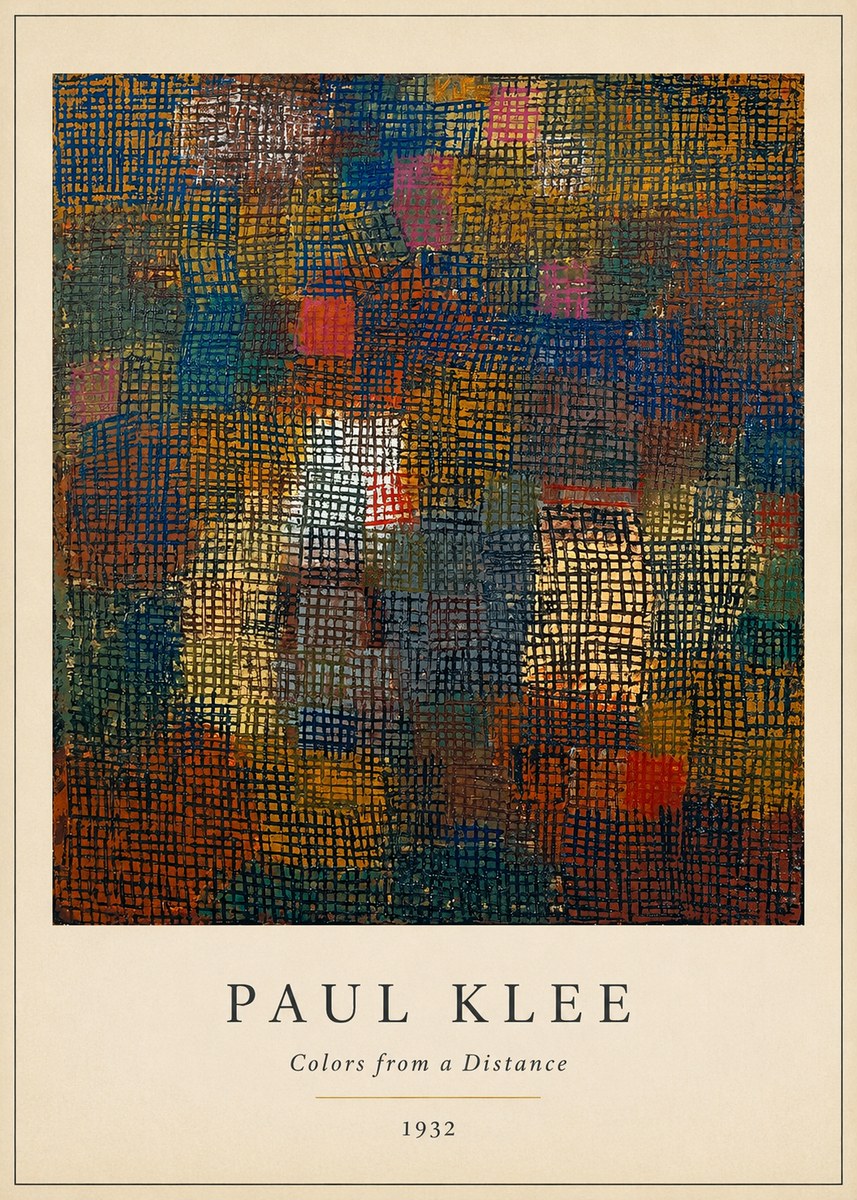 Paul Klee Colors from a Distance No4 - Póster
