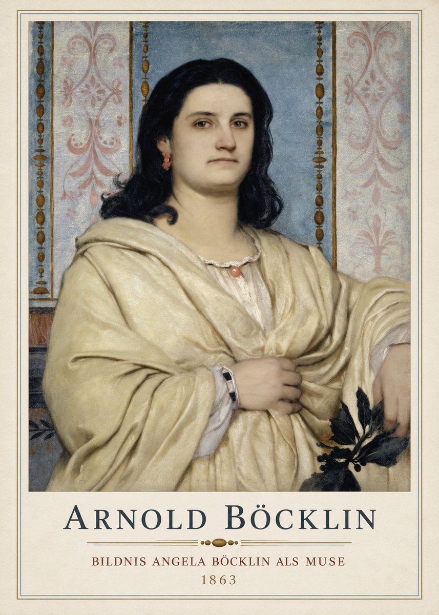 Arnold Böcklin Bildnis Angela Böcklin Als Muse No1 - Póster