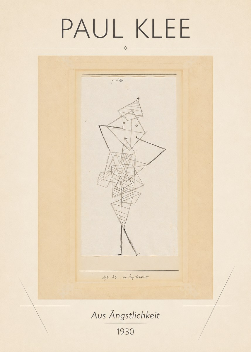 Paul Klee Aus Ängstlichkeit No1 - Póster