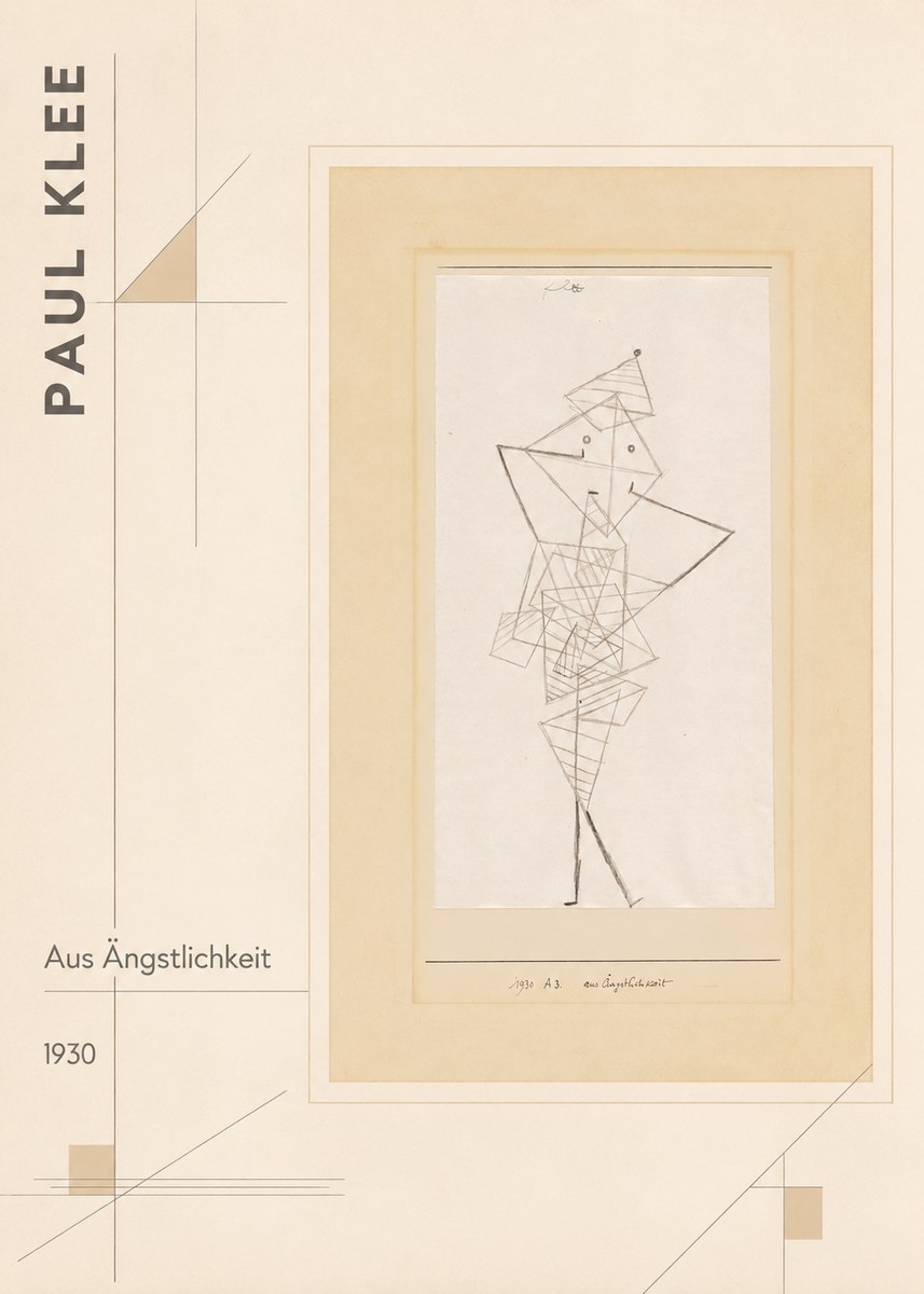 Paul Klee Aus Ängstlichkeit No2 - Póster