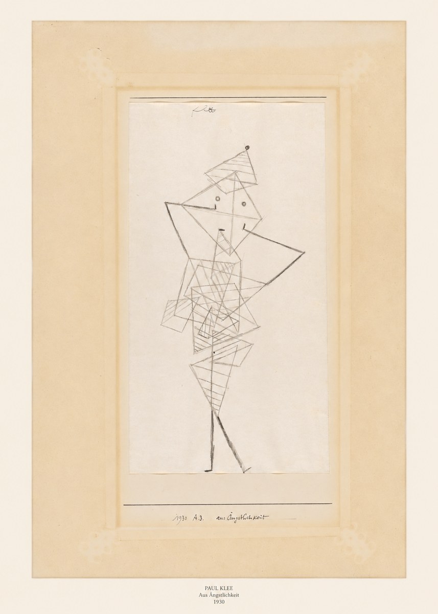 Paul Klee Aus Ängstlichkeit No6 - Póster
