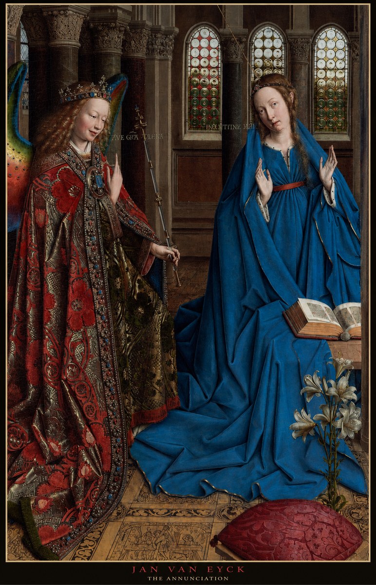Jan van Eyck The Annunciation I No6 - Póster